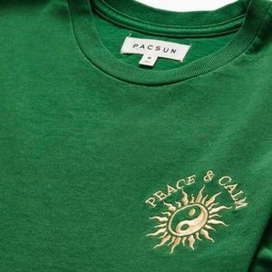 pacsun oversized “peace & calm” tee